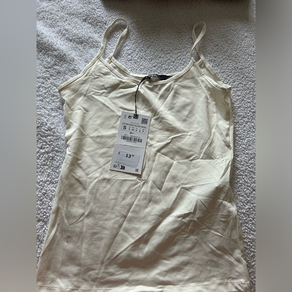 NWT off white Zara Camisole